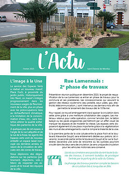 Actu Magazine municipal Mairie de Saint Étienne de Montluc